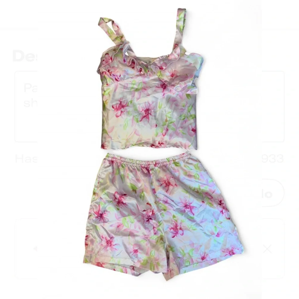 Bobbie Brooks Pink Floral Pajama Set